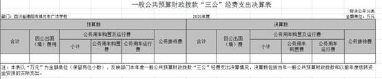 三公经费